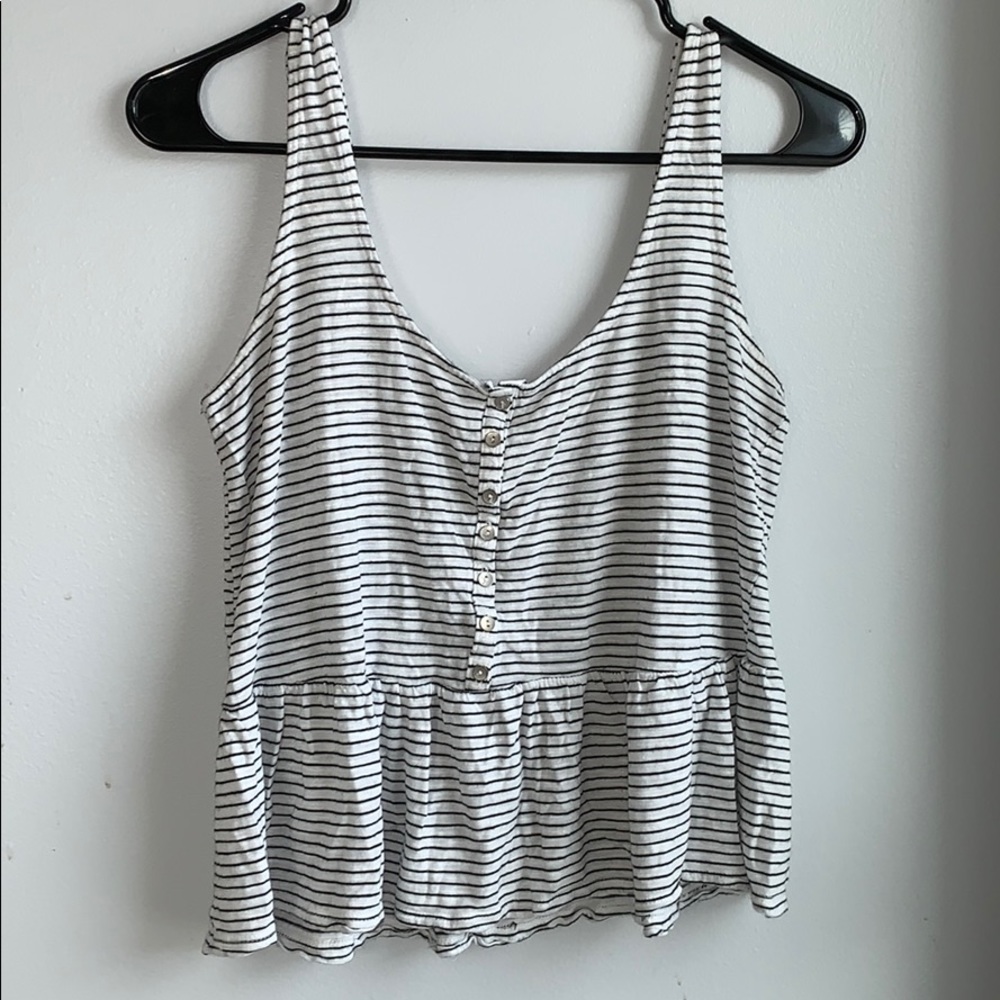 B&W Striped Aeropostale Tank Top